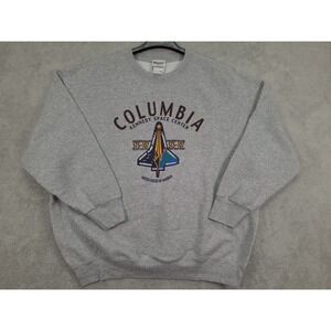 Kennedy Space Center Columbia STS 107 Mens Crew Neck Sweatshirt 2XL‎ Gray